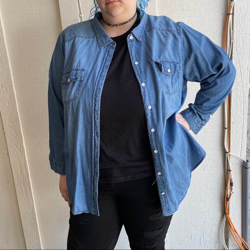 NWT torrid chambray shirt